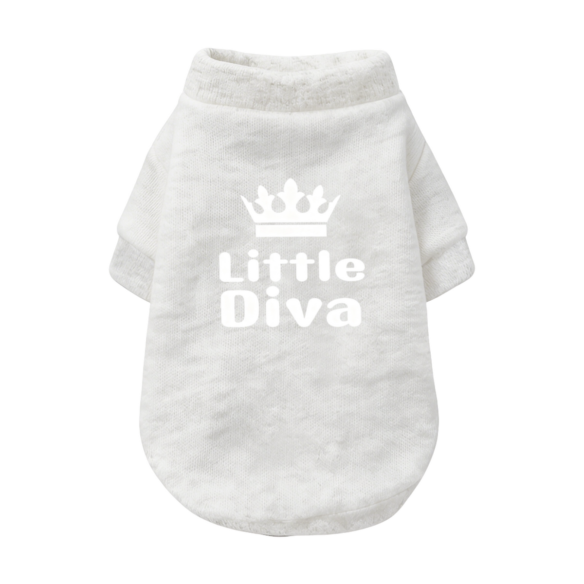 Little Diva Crown Girly Black Pet Princess Style Sweater