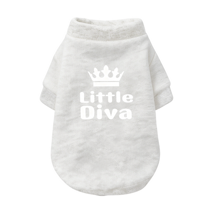 Little Diva Crown Girly Black Pet Princess Style Sweater