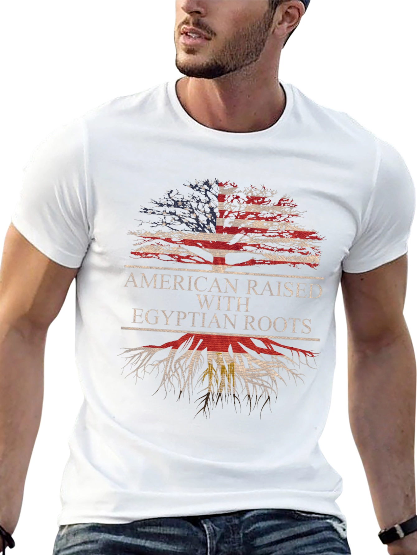 American Raised with Egyptian Roots T-Shirt