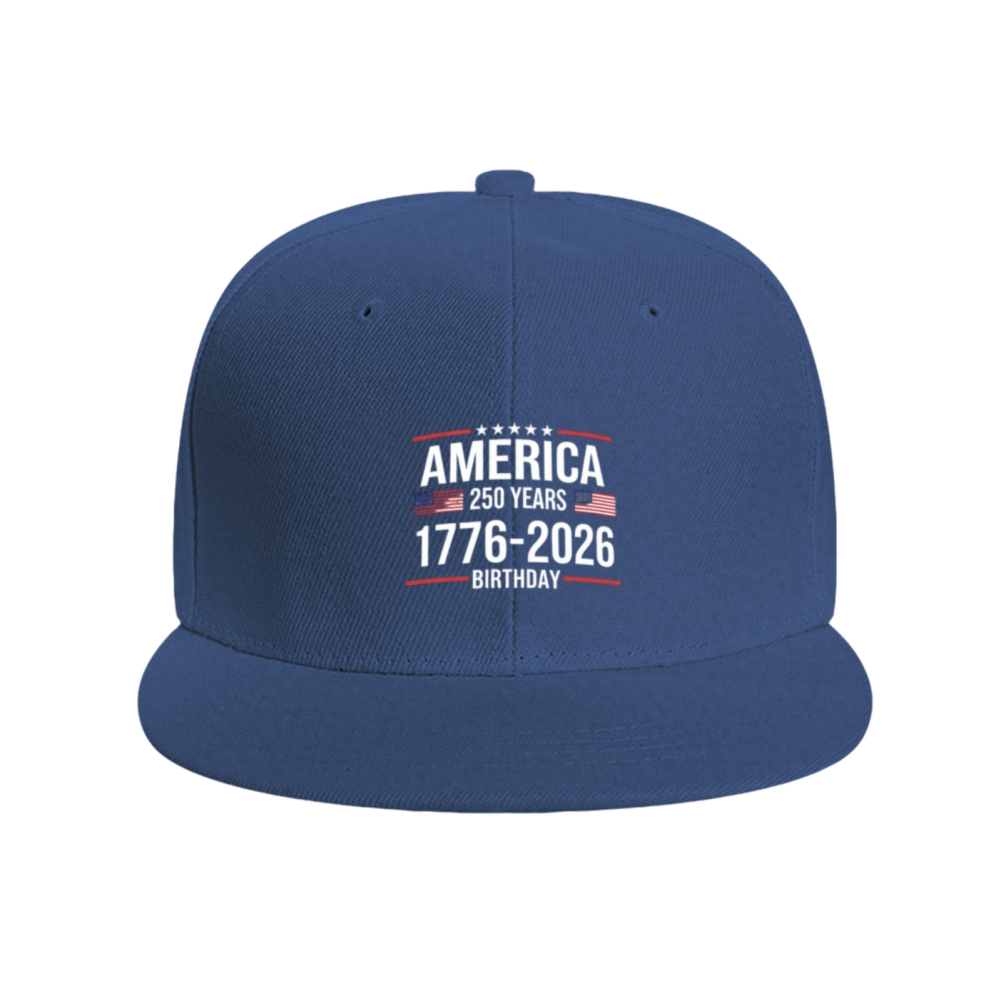 America 250 Years 1776-2026 Patriotic Royal Blue Flat Hat