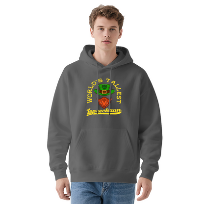 World¡¯s Tallest Leprechaun White Hoodie, St Patrick Day Cozy Casual Pullover Unisex