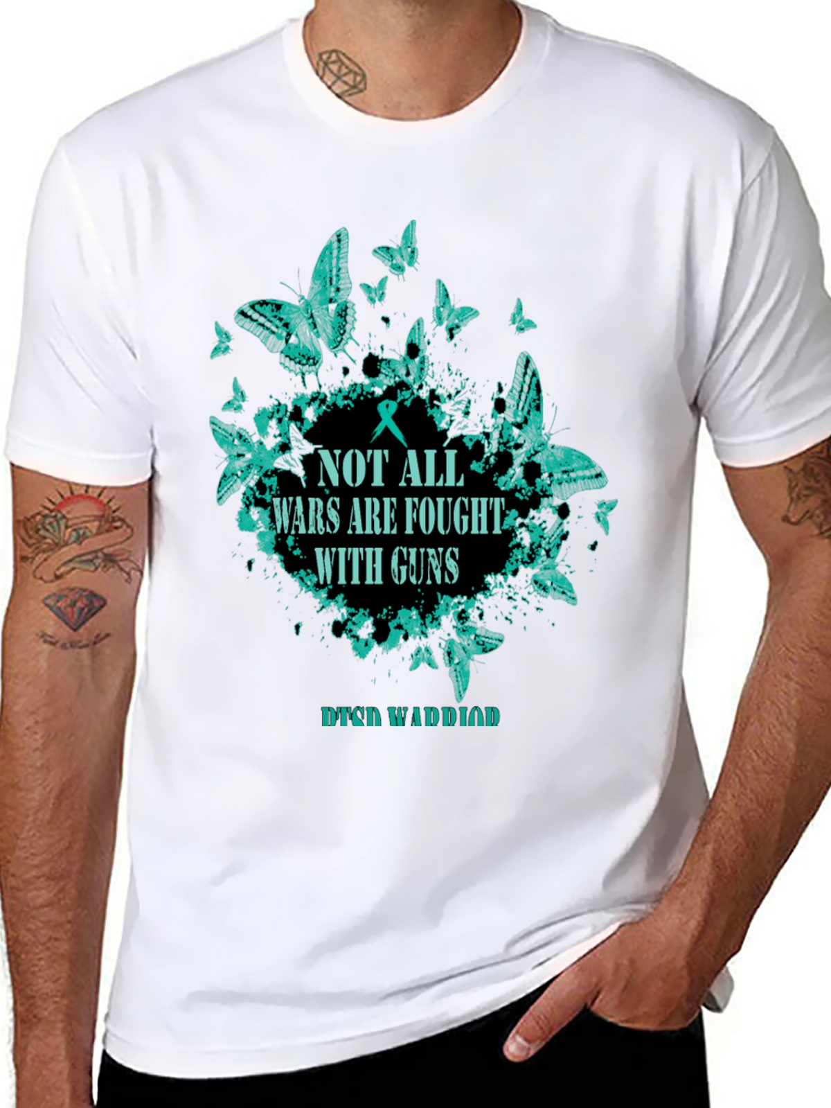 PTSD Warrior Butterfly T-Shirt