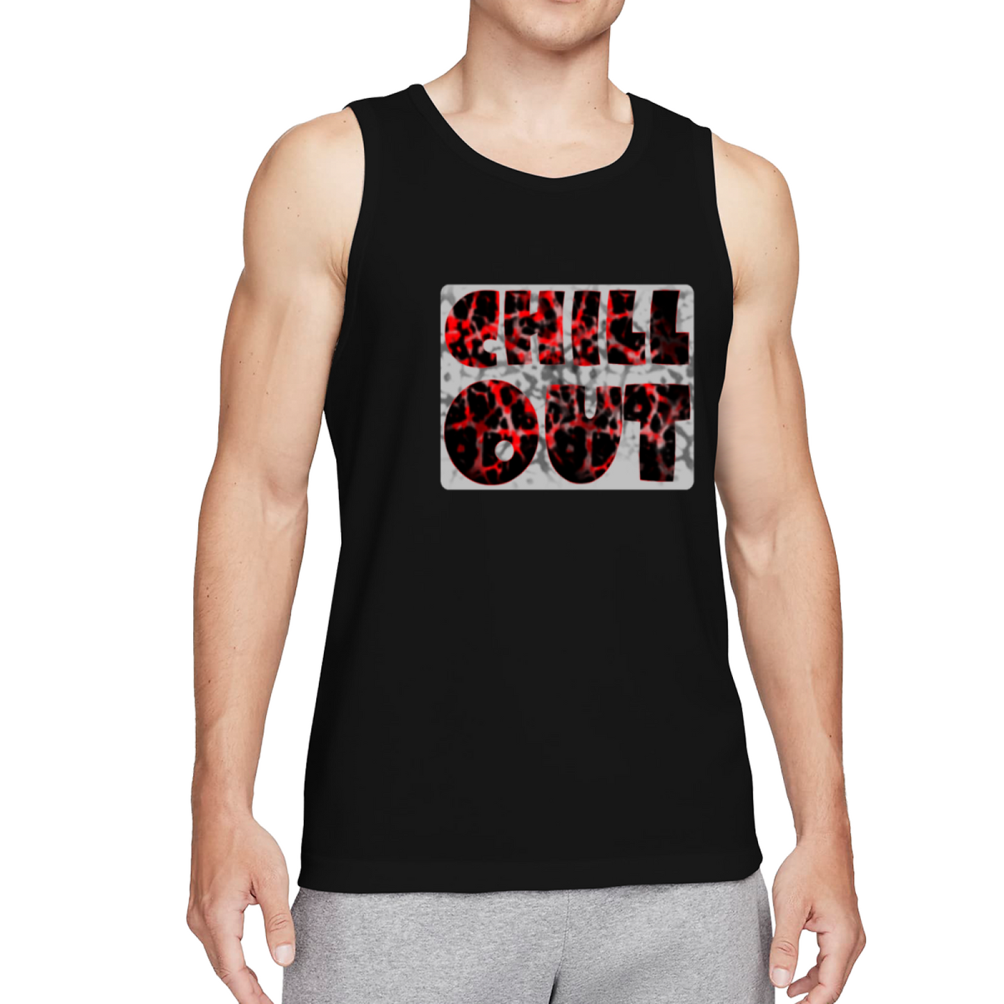 Chill Out Red Leopard Print Casual Streetwear Tank Top