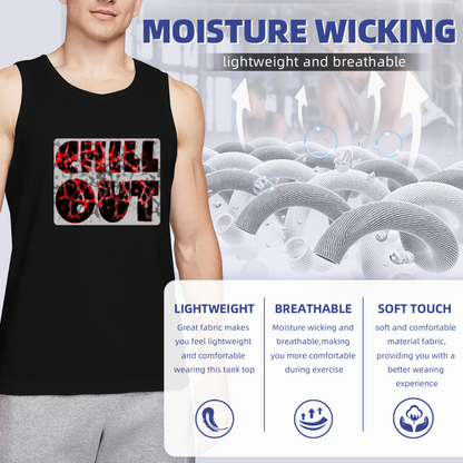 Chill Out Red Leopard Print Casual Streetwear Tank Top