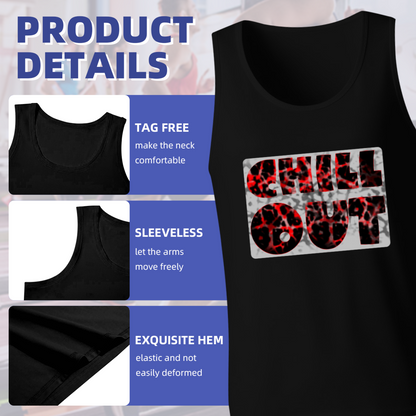 Chill Out Red Leopard Print Casual Streetwear Tank Top