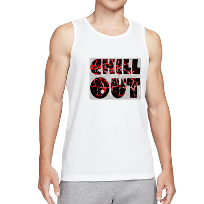 Chill Out Red Leopard Print Casual Streetwear Tank Top