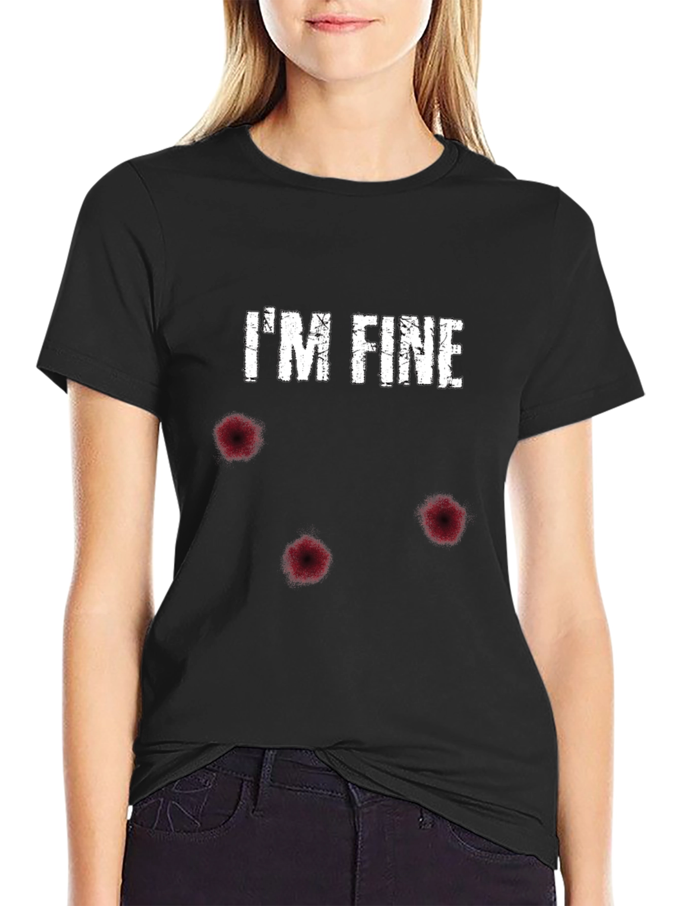 Im Fine Bullet Hole Graphic Tee