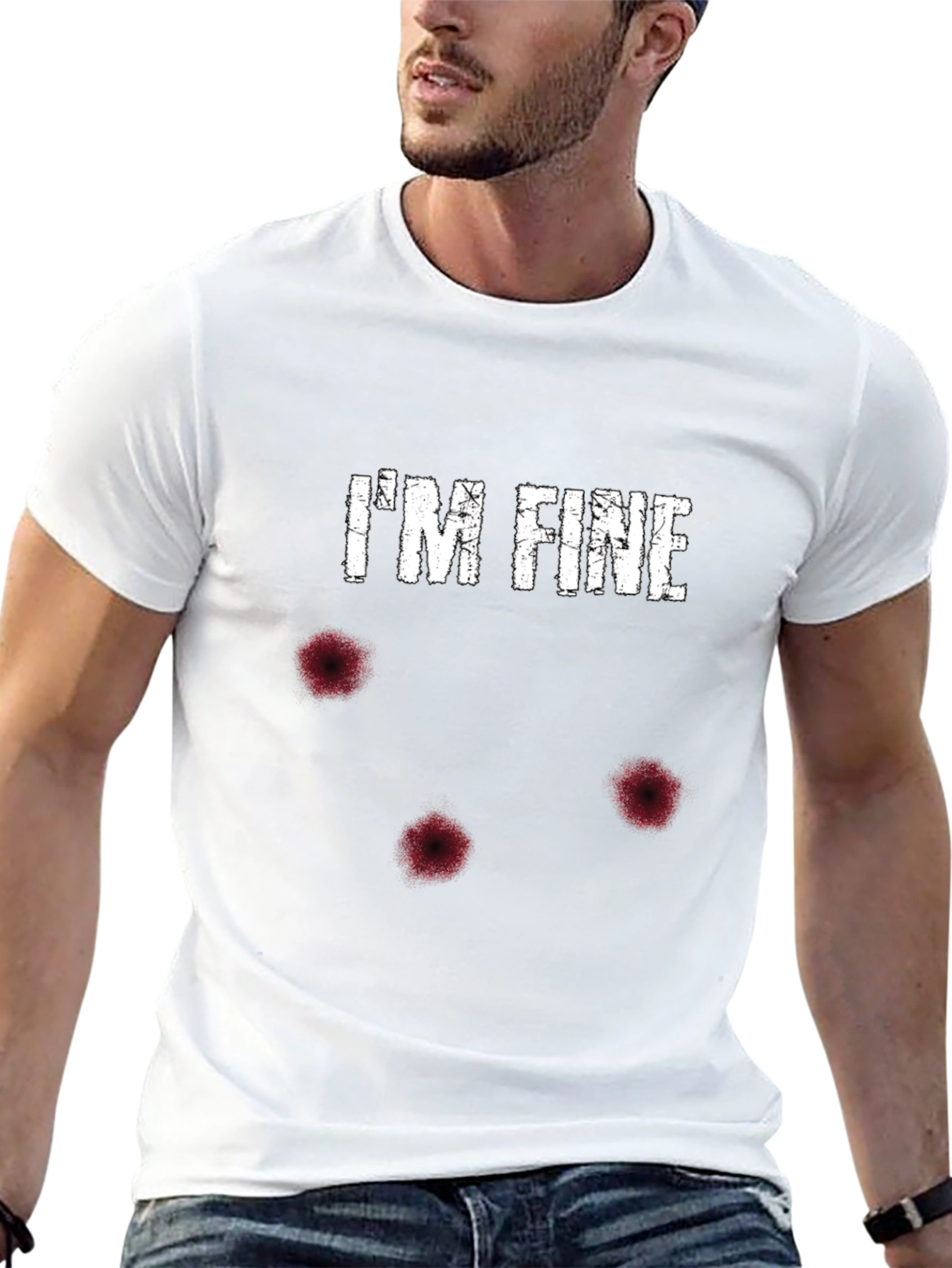 Im Fine Bullet Hole Graphic Tee