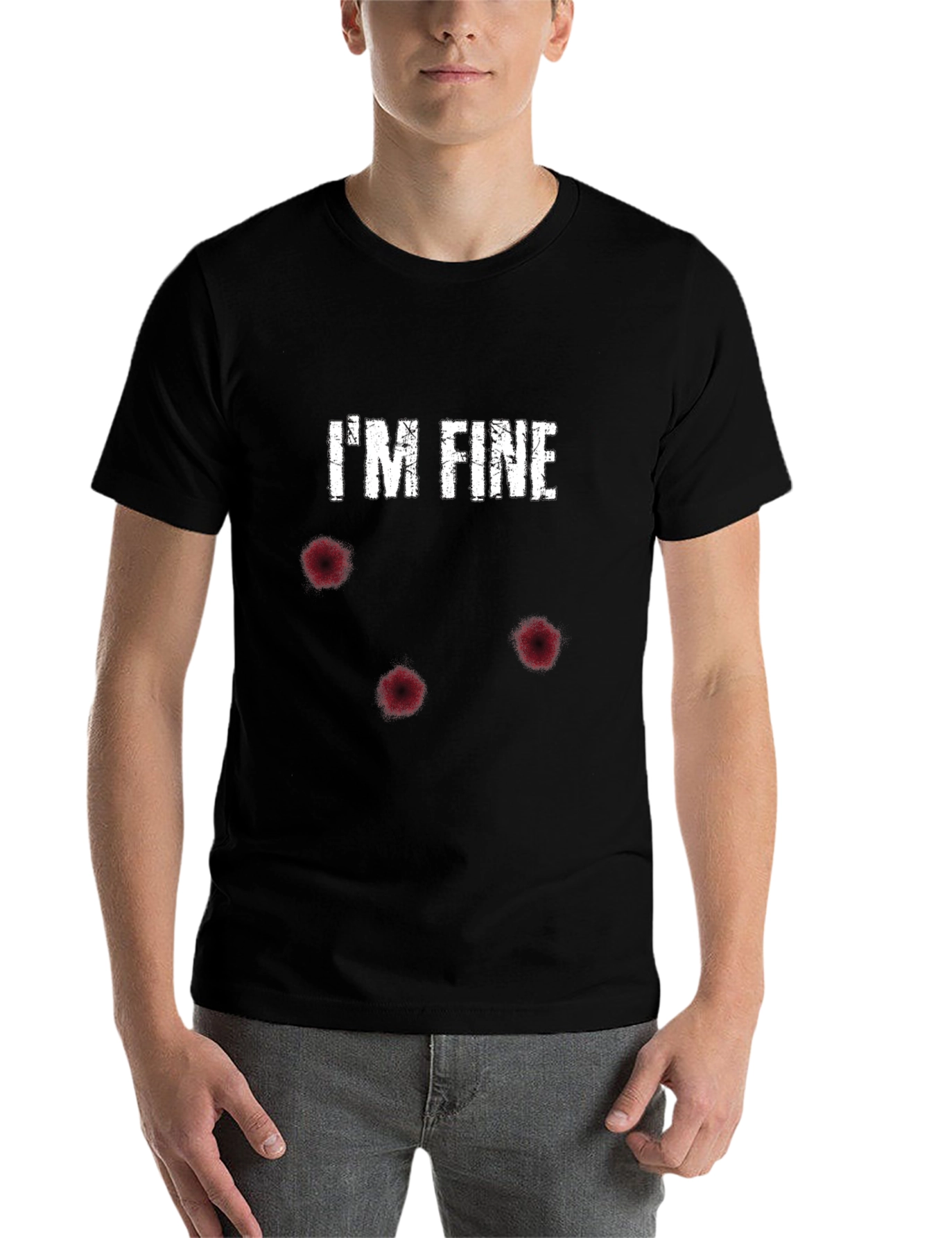 Im Fine Bullet Hole Graphic Tee