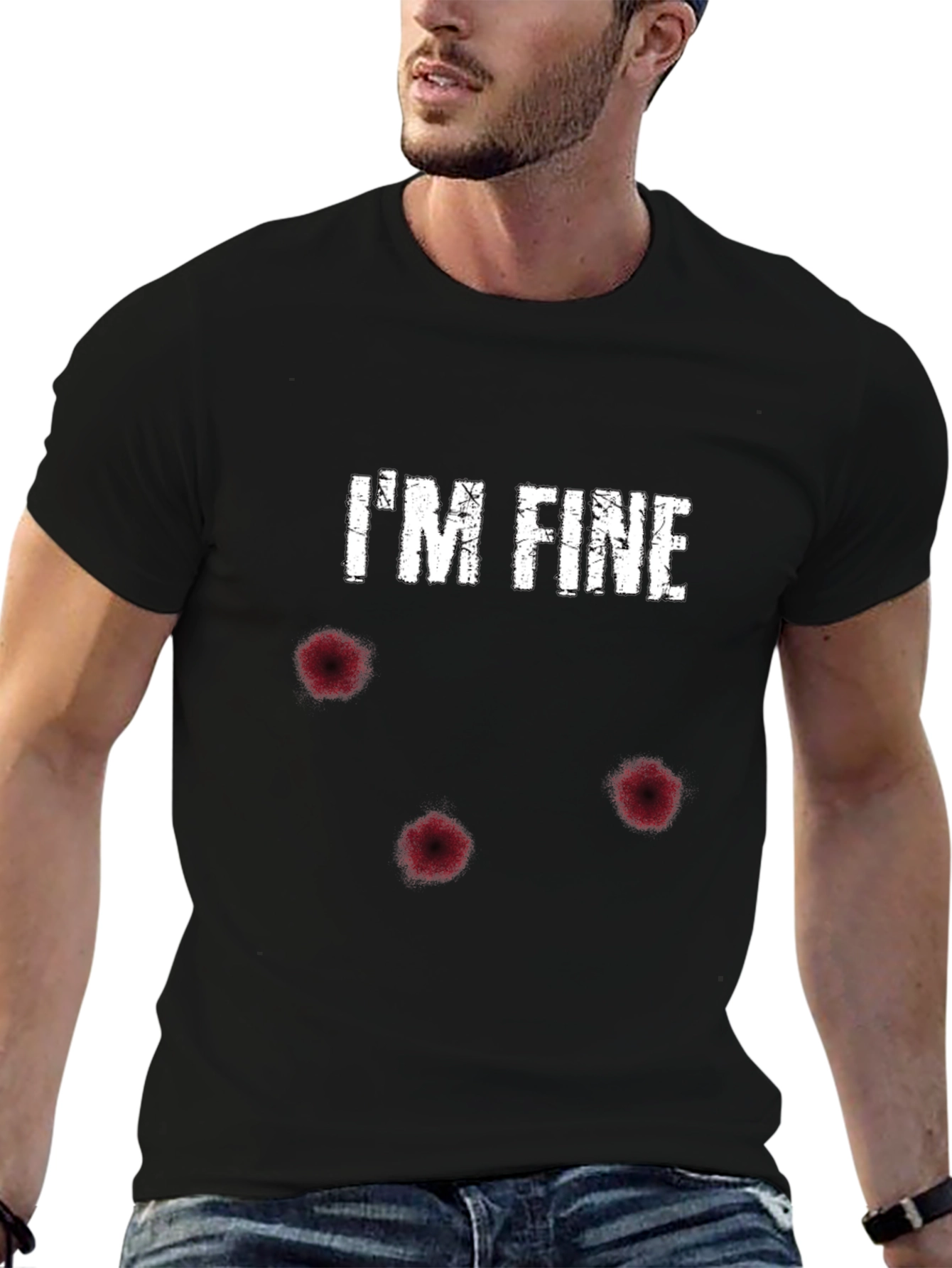 Im Fine Bullet Hole Graphic Tee