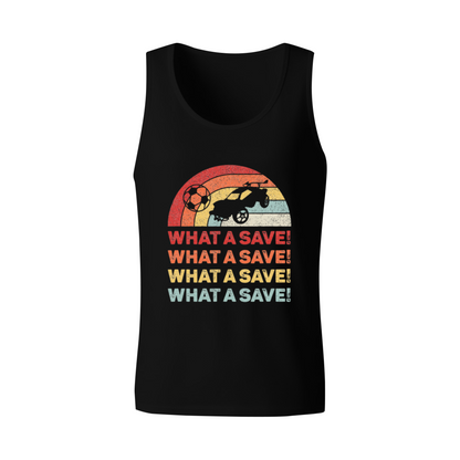 Retro Rocket Soccer Car What A Save Men¡¯s Sleeveless Tank Top