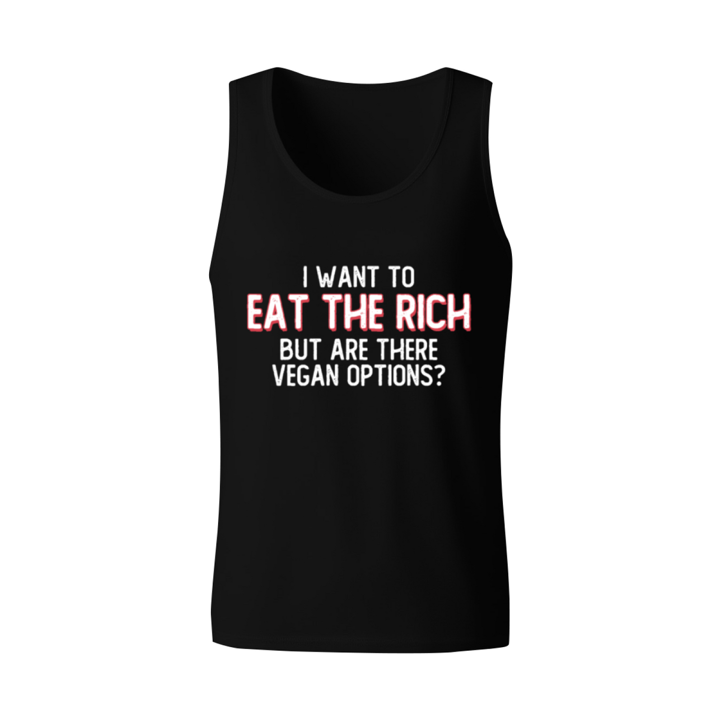 I Want To Eat The Rich But Are There Vegan Options Sarcasm Tank