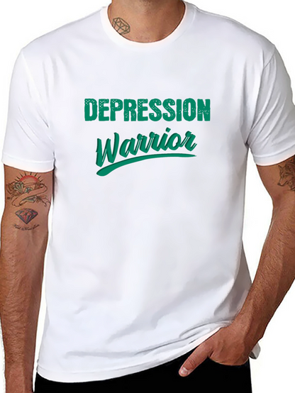 Depression Warrior Graphic Tee - Black