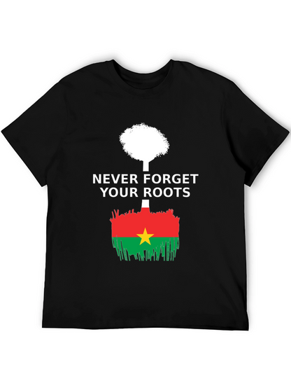 Never Forget Roots Burkina Faso Flag T-Shirt