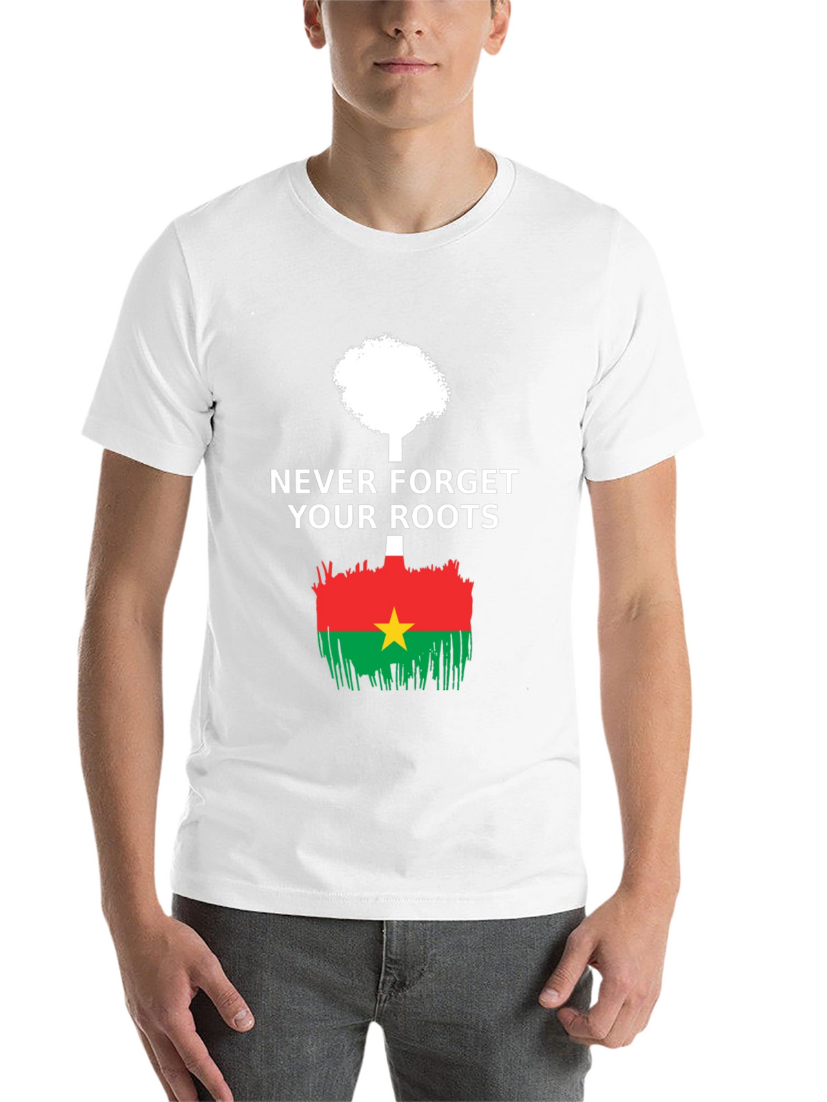 Never Forget Roots Burkina Faso Flag T-Shirt