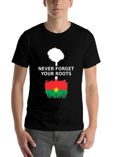 Never Forget Roots Burkina Faso Flag T-Shirt