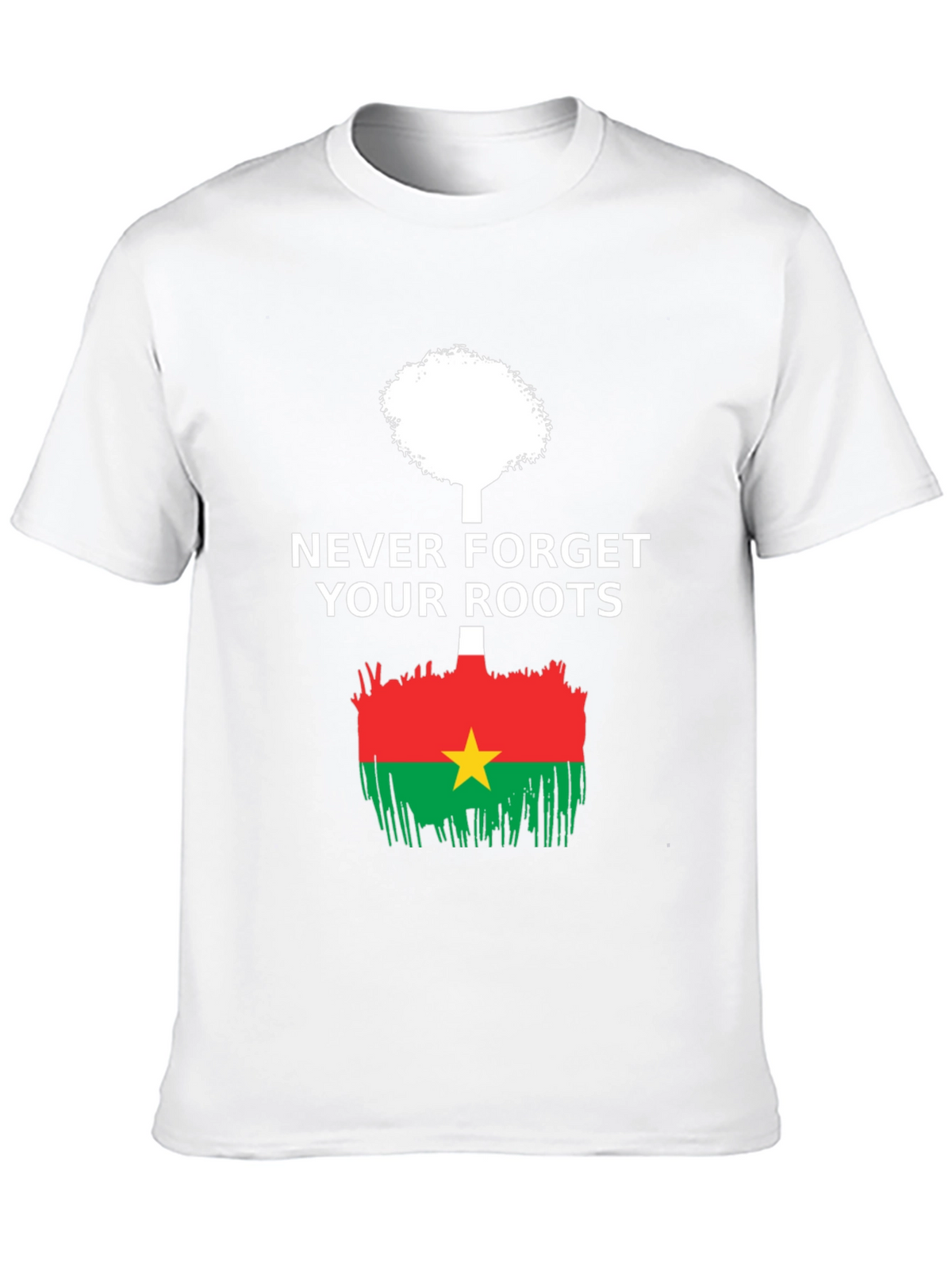Never Forget Roots Burkina Faso Flag T-Shirt