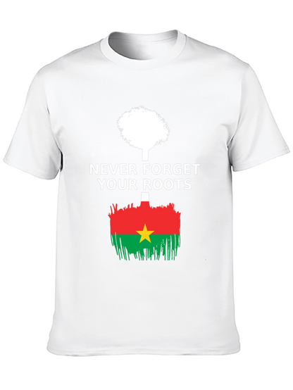 Never Forget Roots Burkina Faso Flag T-Shirt