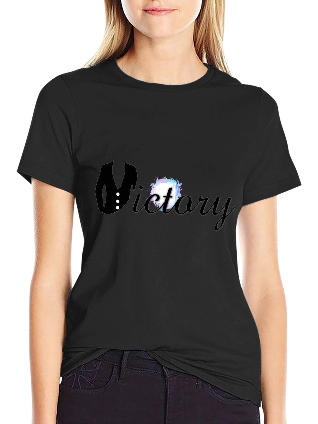 Victory Suit Graphic Tee - Black