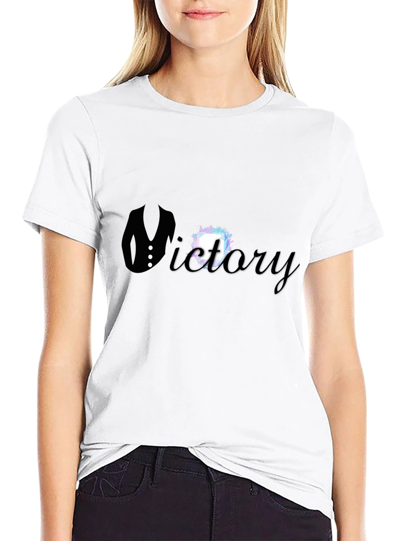 Victory Suit Graphic Tee - Black