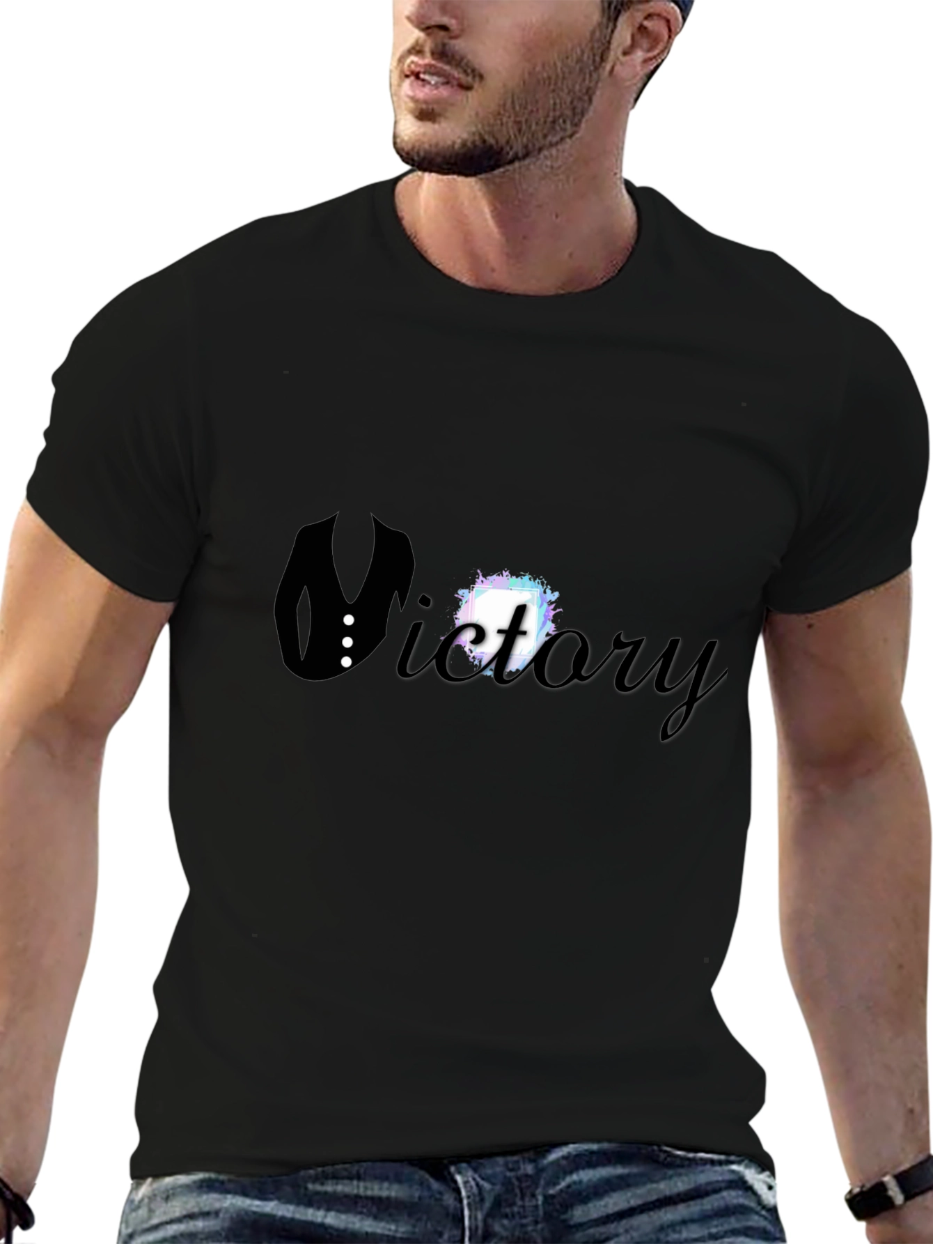Victory Suit Graphic Tee - Black