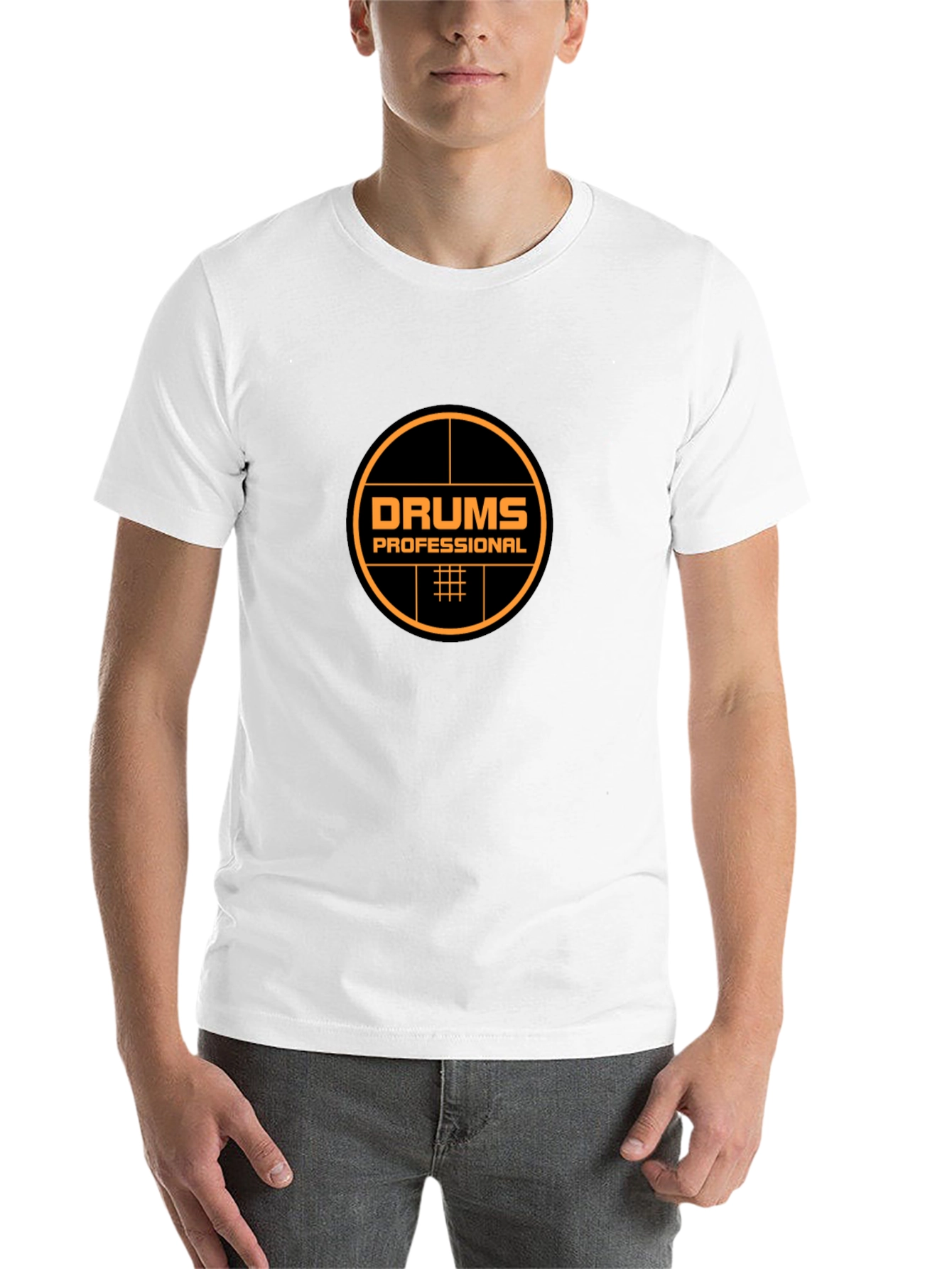 Drums Professional Black T-Shirt - Music Lover Tee
