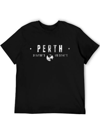 Perth Coordinates Graphic T-Shirt