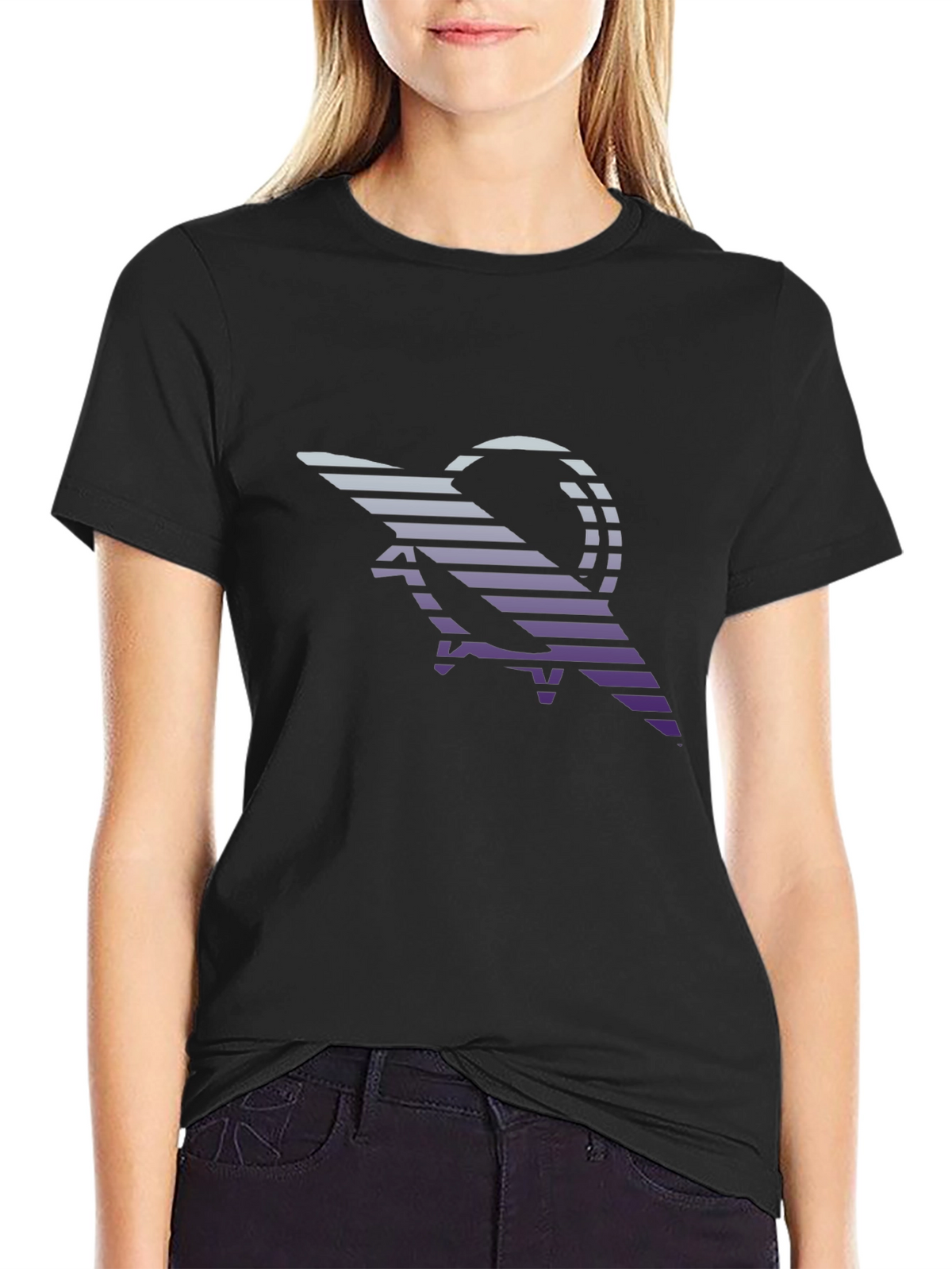 Retro Striped Scorpion Graphic Tee