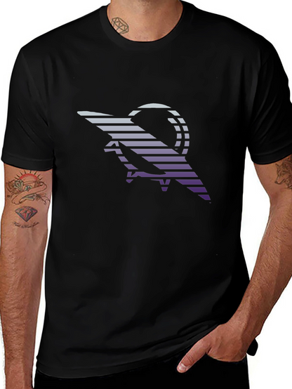 Retro Striped Scorpion Graphic Tee