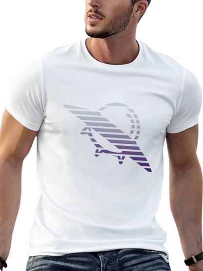 Retro Striped Scorpion Graphic Tee