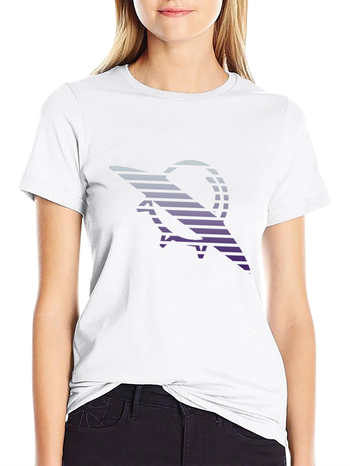 Retro Striped Scorpion Graphic Tee