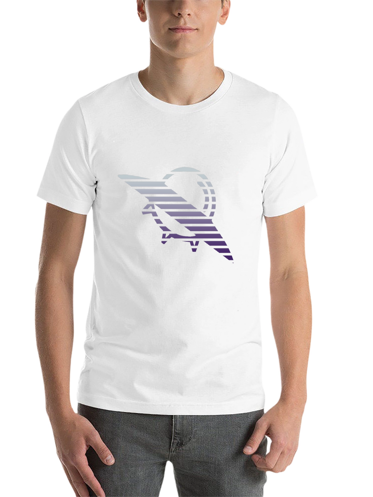 Retro Striped Scorpion Graphic Tee