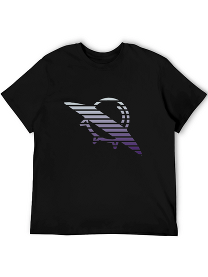 Retro Striped Scorpion Graphic Tee