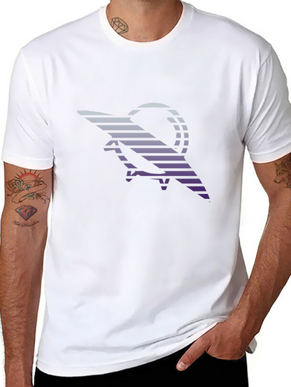 Retro Striped Scorpion Graphic Tee