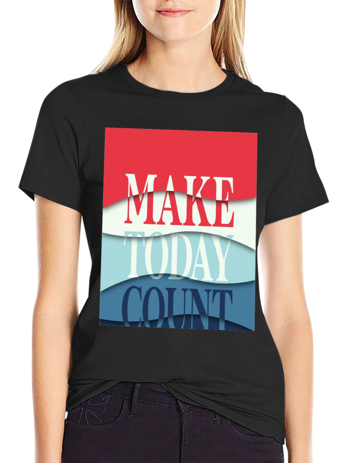 Make Today Count Graphic Tee - Black T-Shirt