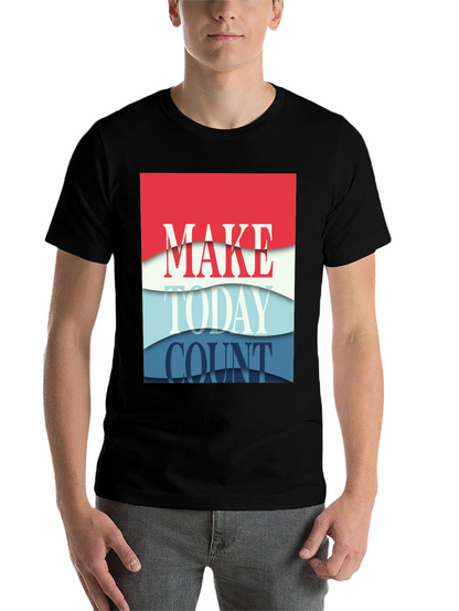 Make Today Count Graphic Tee - Black T-Shirt