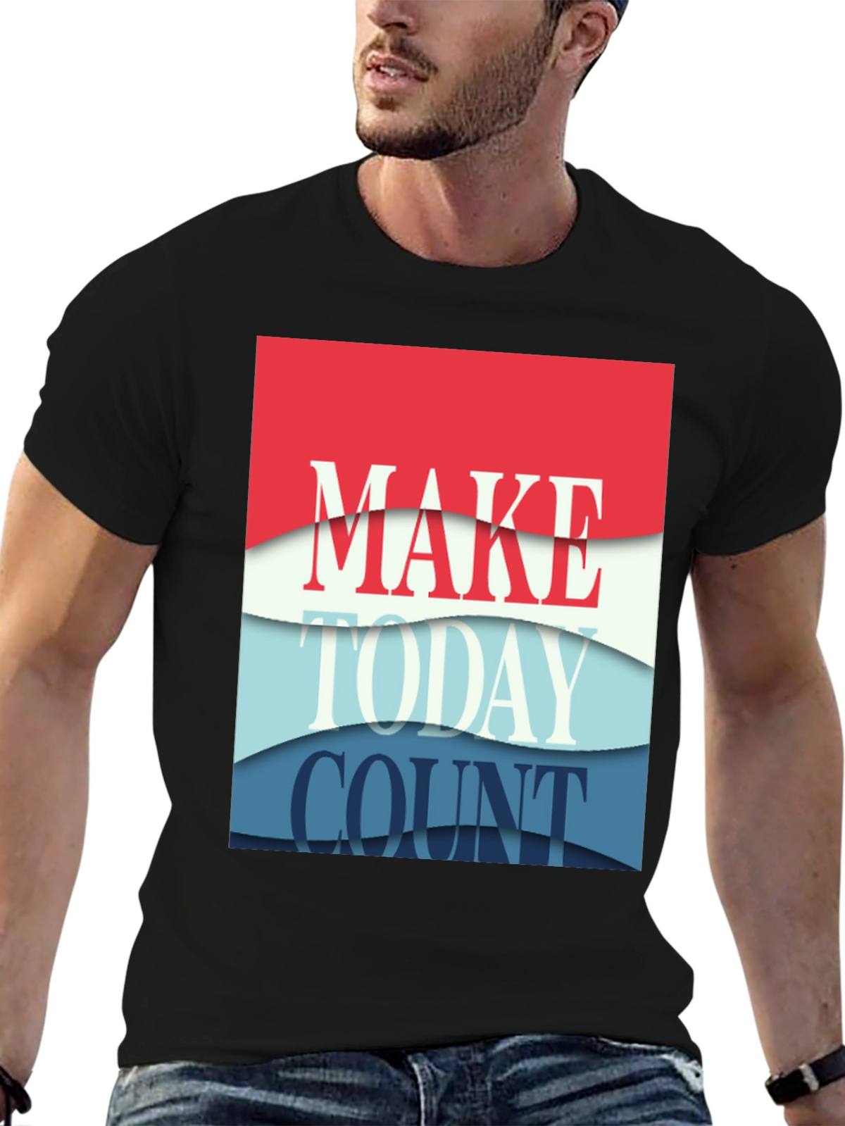 Make Today Count Graphic Tee - Black T-Shirt