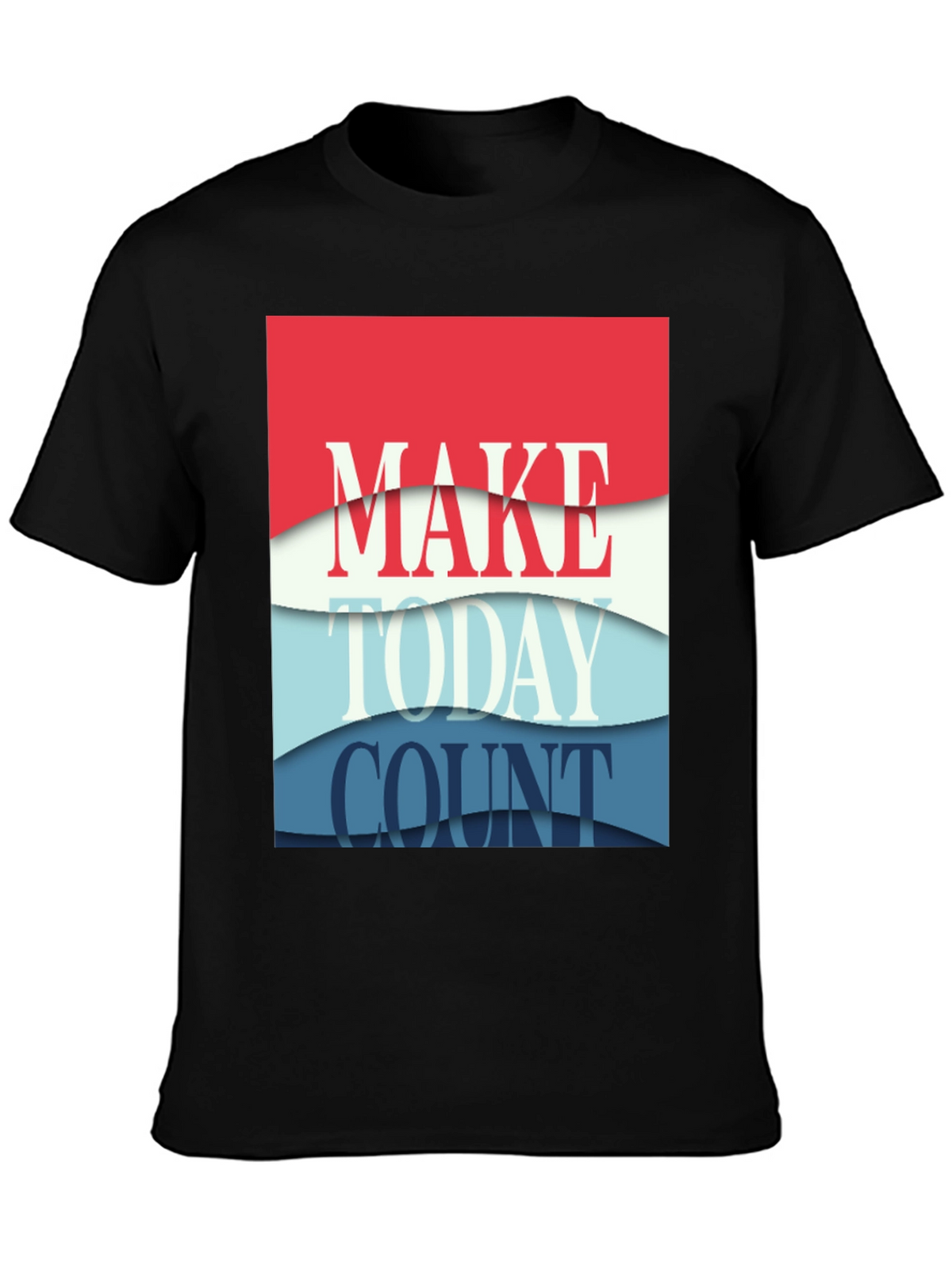 Make Today Count Graphic Tee - Black T-Shirt