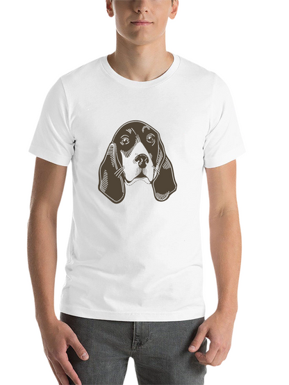 Hound Dog Graphic Tee - Unisex Black T-Shirt