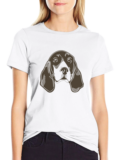 Hound Dog Graphic Tee - Unisex Black T-Shirt