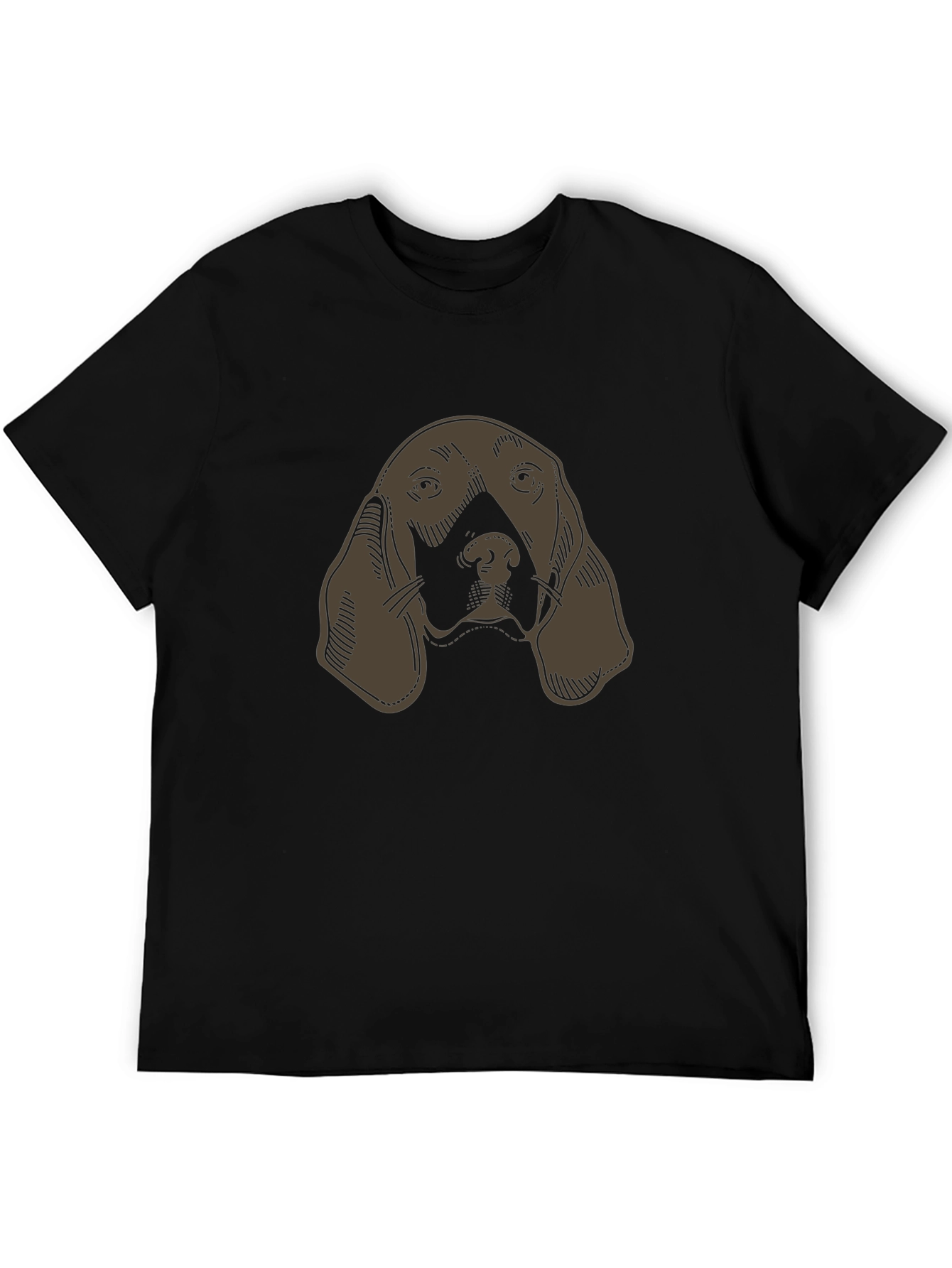 Hound Dog Graphic Tee - Unisex Black T-Shirt