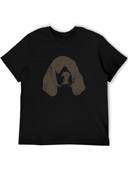 Hound Dog Graphic Tee - Unisex Black T-Shirt