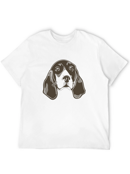 Hound Dog Graphic Tee - Unisex Black T-Shirt