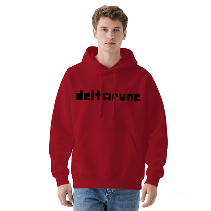 Pixel Deltarune Heart White Hoodie, Game Fan Lightweight Comfort Pullover