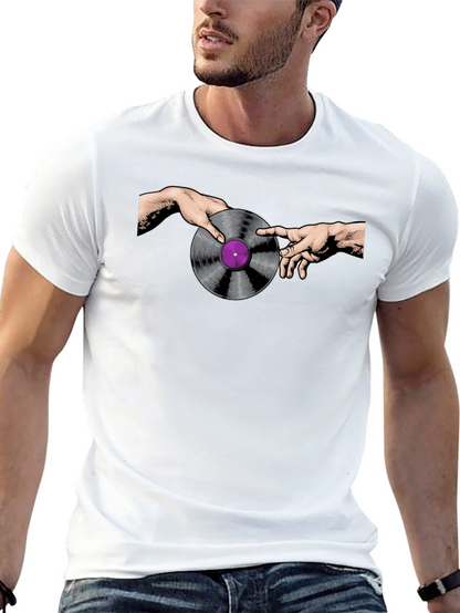 Creation of Vinyl Record Black T-Shirt