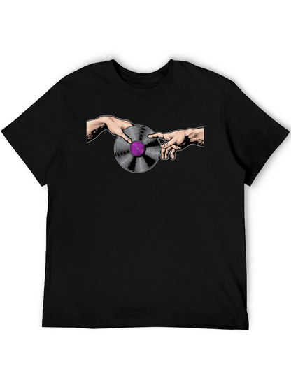Creation of Vinyl Record Black T-Shirt