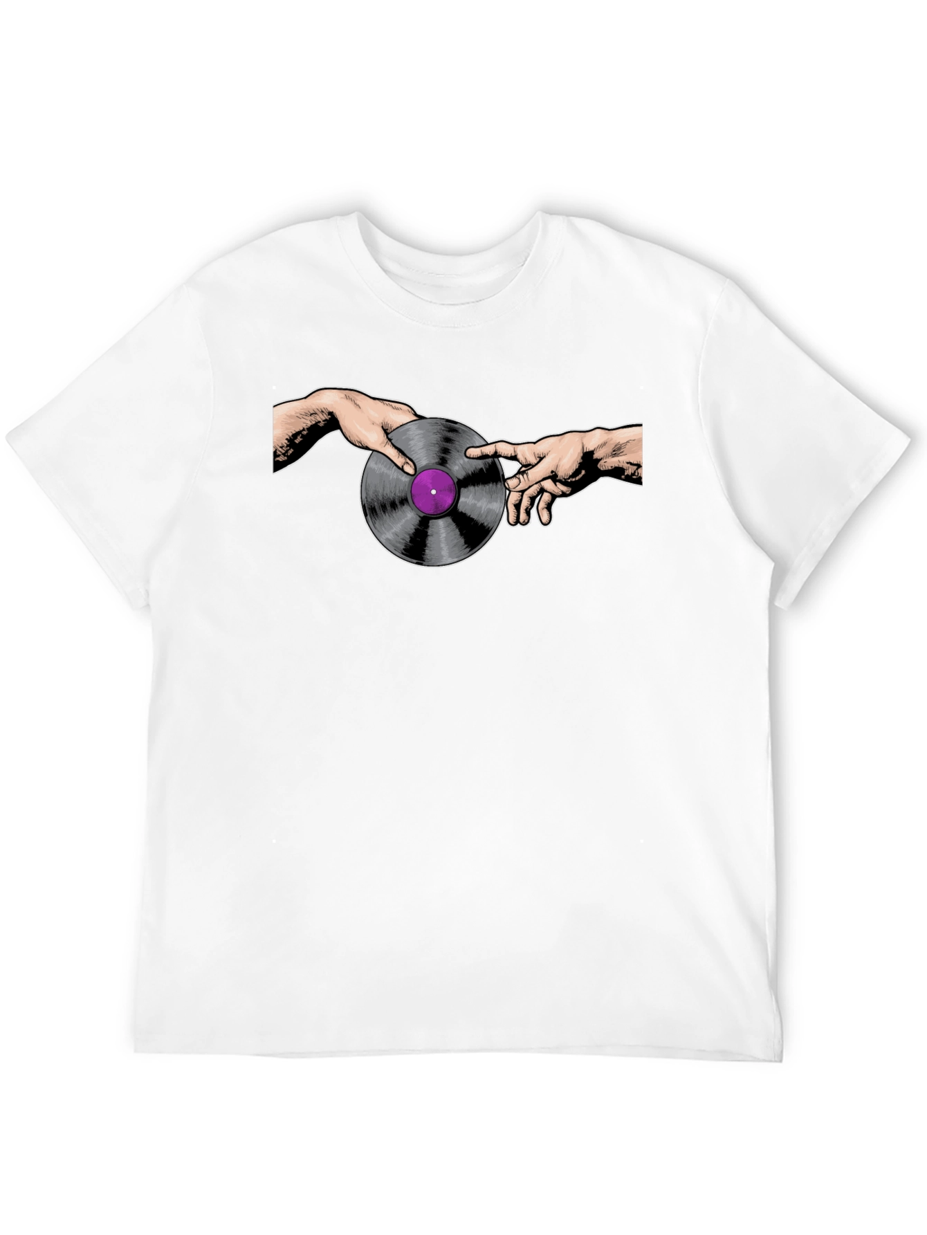 Creation of Vinyl Record Black T-Shirt