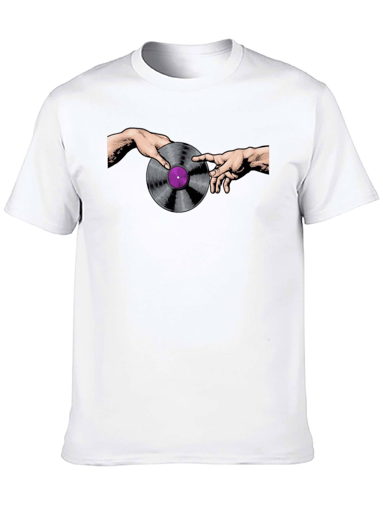 Creation of Vinyl Record Black T-Shirt
