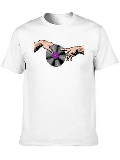 Creation of Vinyl Record Black T-Shirt