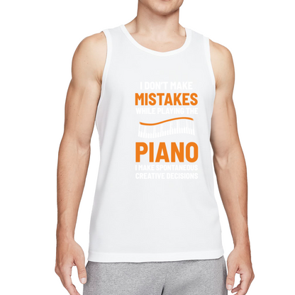 Funny Piano Player Spontaneous Creative Decisions Pun Tank
